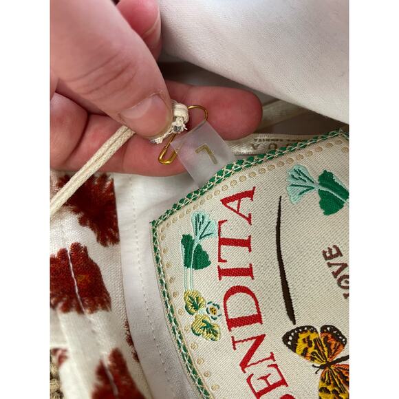 NWT AGUA BY AGUA BENDITA Acacia‎ Erizos Printed Linen Midi Dress Size L - Picture 6 of 7